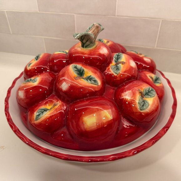 Pfaltzgraff Delicious covered Apple Pie dish - Picture 10 of 12